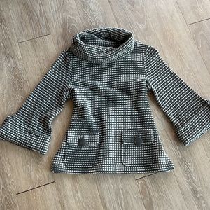 Tibi Cowl Neck 3/4 Sleeve Sweater